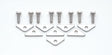 Mr. Gasket chrome valve covers clamps and bolts chrome SBC Chevy 1/4 inch diameter steel 9887