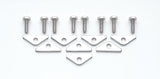 Mr. Gasket chrome valve covers clamps and bolts chrome SBC Chevy 1/4 inch diameter steel 9887