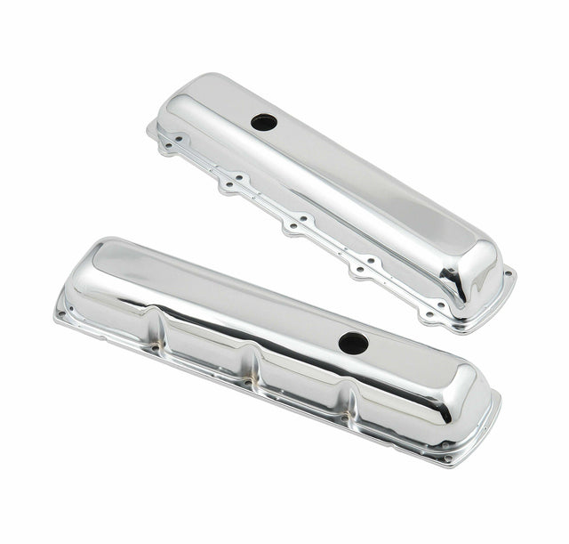 Mr. Gasket chrome valve covers without baffle steel 9422