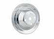 Mr. Gasket chrome water pump pulley single groove Ford black steel 8826