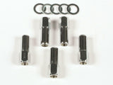 Mr. Gasket competition open end style lug nuts set of 5 chrome steel 4303G