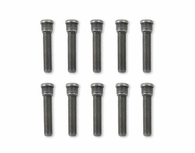Mr. Gasket competition wheel stud set 1/2-20 thread black steel 4311