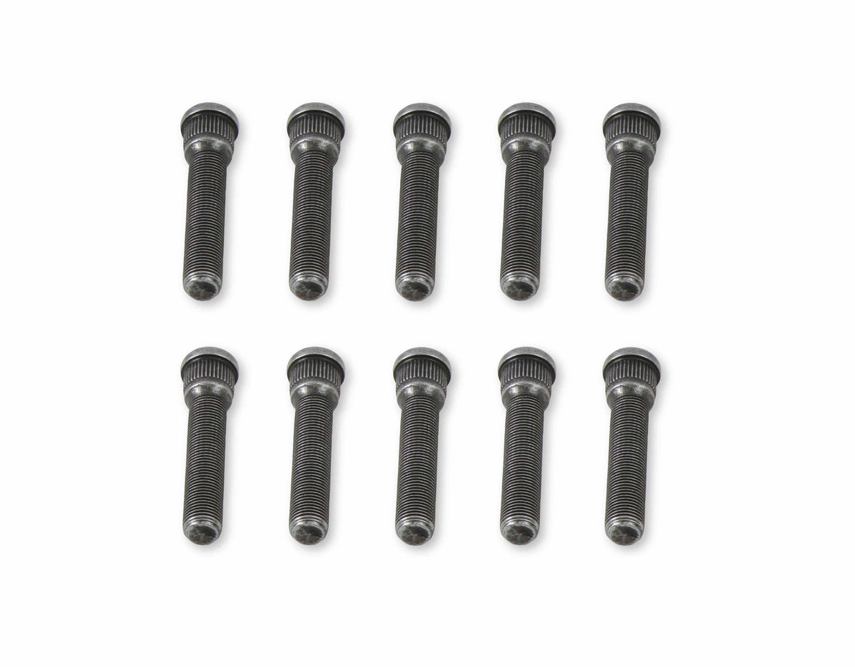 Mr. Gasket competition wheel stud set 1/2-20 thread black steel 4311