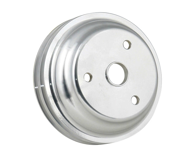 Mr. Gasket crank pulley aluminum double groove Chevy 5317