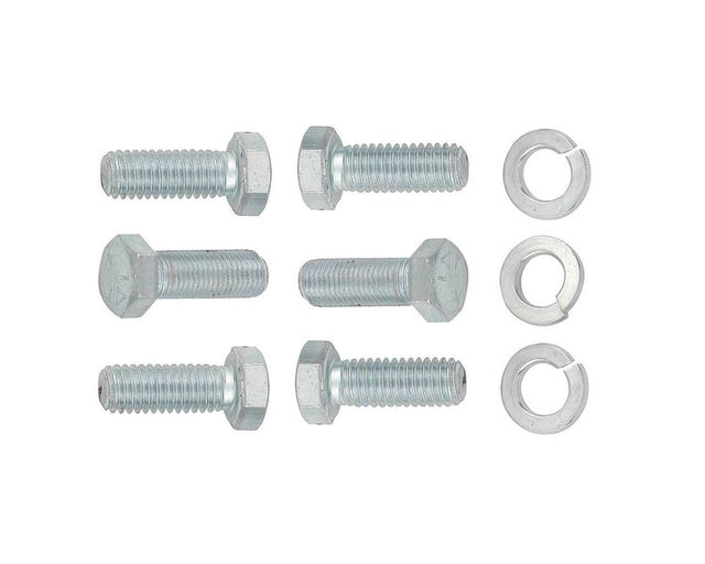 Mr. Gasket crank pulley bolts Chevy zinc steel 5322G