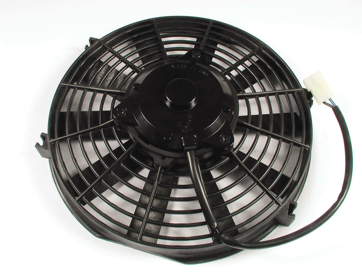 Mr. Gasket electric cooling fan reversible 12 inch diameter CFM 1986 black 1400