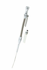 Mr. Gasket engine oil dipstick and tube braided stainless steel Chevy polished aluminum 9705G