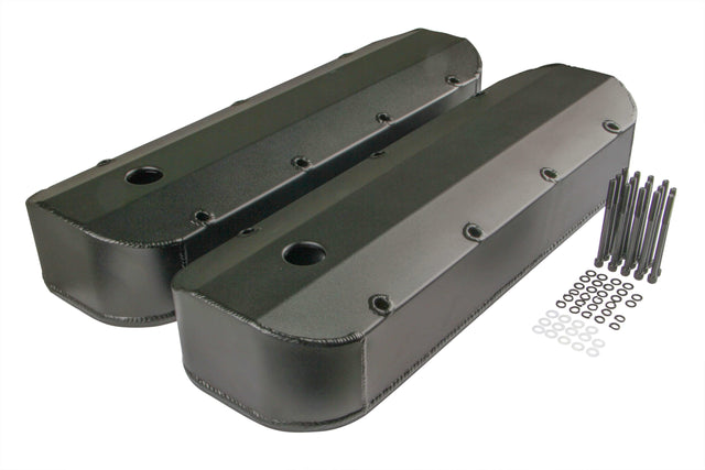 t Mr. Gasket Fabricated Aluminum Valve Covers - Black Finish - 6831BG Mr. Gasket