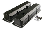 Mr. Gasket fabricated aluminum valve covers black finish 6876BG Ford 2493