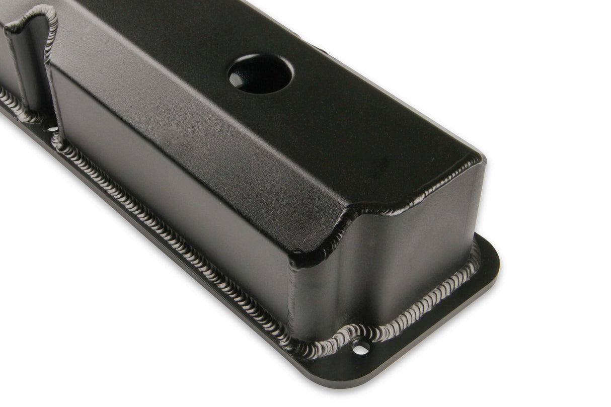 Mr. Gasket fabricated aluminum valve covers black finish 6876BG Ford 2493