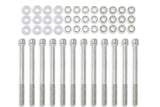 Mr. Gasket fabricated aluminum valve covers silver Ford black 6843G
