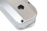 Mr. Gasket fabricated aluminum valve covers silver Ford black 6843G