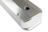 Mr. Gasket fabricated aluminum valve covers silver finish Ford black 6874G