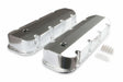 Mr. Gasket fabricated aluminum valve covers with breather holes short bolt BBC Ford Chevy 6830G