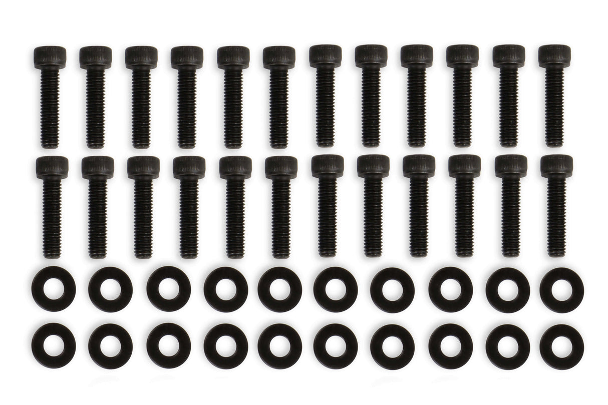 Mr. Gasket fabricated valve cover hardware black 68502BG Mopar steel 2493