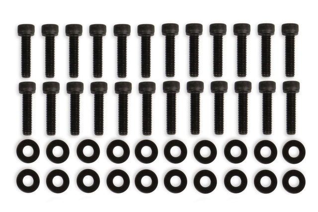 Mr. Gasket fabricated valve cover hardware black 68502BG Mopar steel 2493