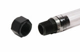 Mr. Gasket filler hose black rubber 36961G