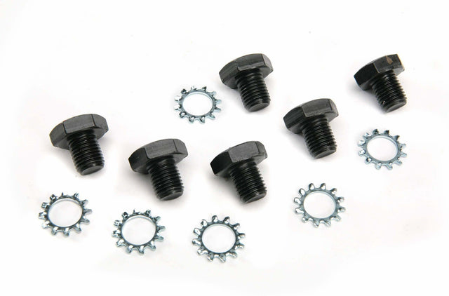 Mr. Gasket flexplate bolts 7/16 10 x 1/2 inch 6712MRG black steel 2493