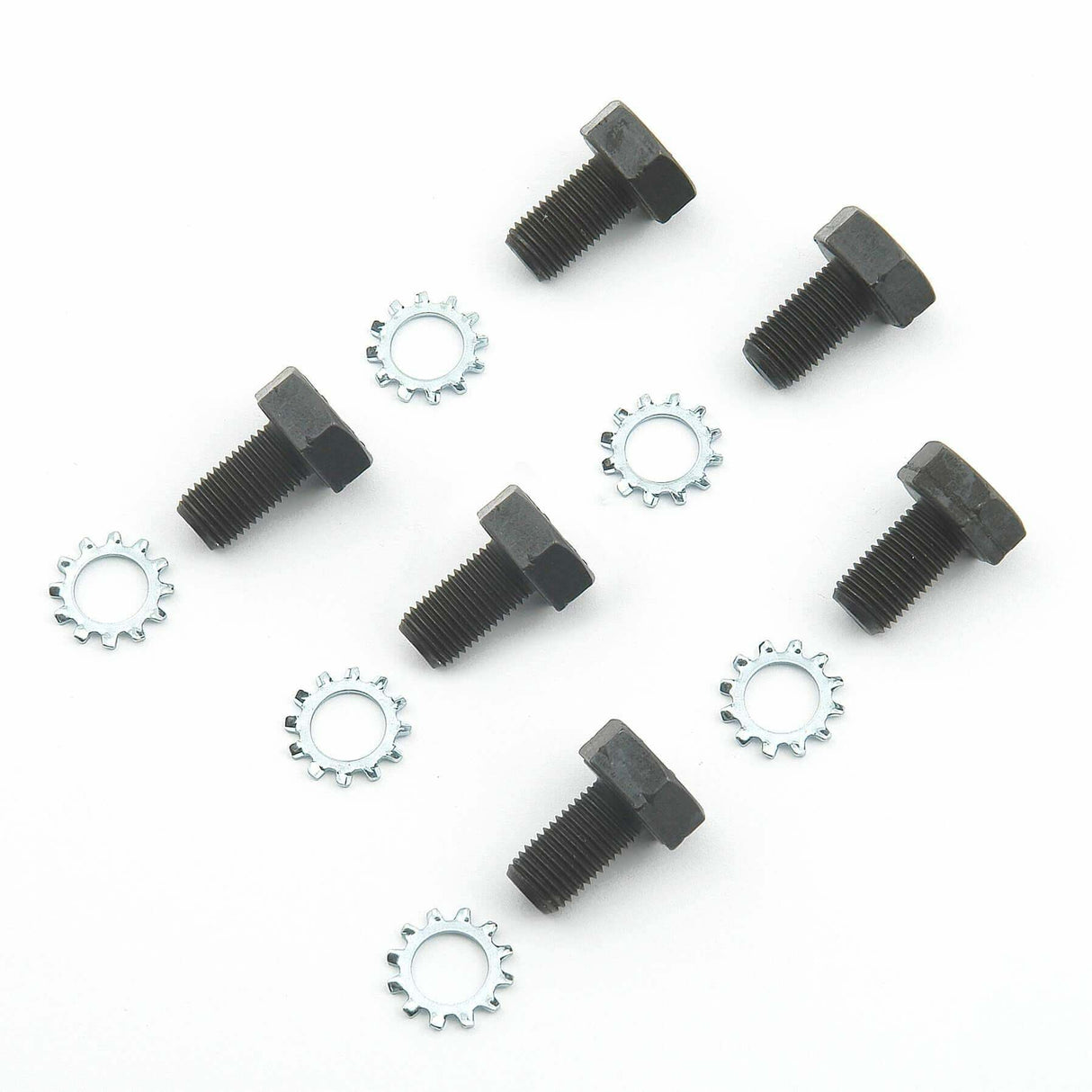 Mr. Gasket flexplate bolts 7/16 20 x 13/16 inch 6711MRG black steel 2493