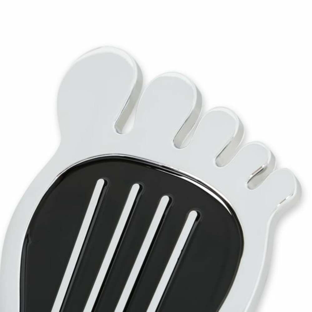 Mr. Gasket foot print gas pedal pad aluminum chrome and painted black trim 9645