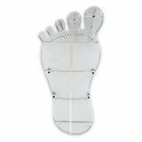 Mr. Gasket foot print gas pedal pad aluminum chrome and painted black trim 9645