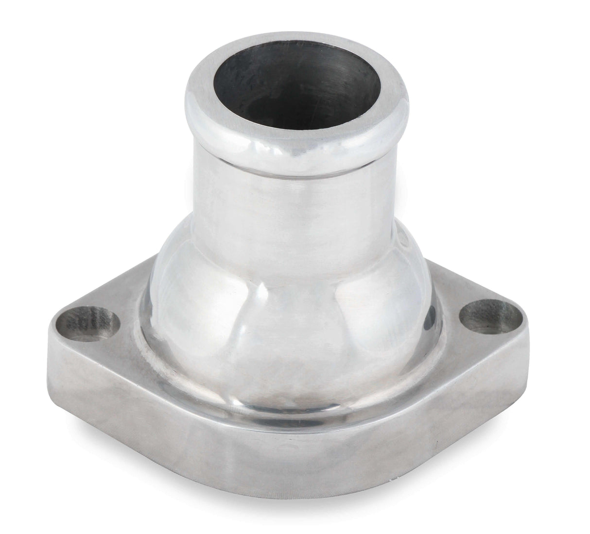 Mr. Gasket GM LS water neck straight polished finish 2671NA LS engine Chevy black aluminum 2493