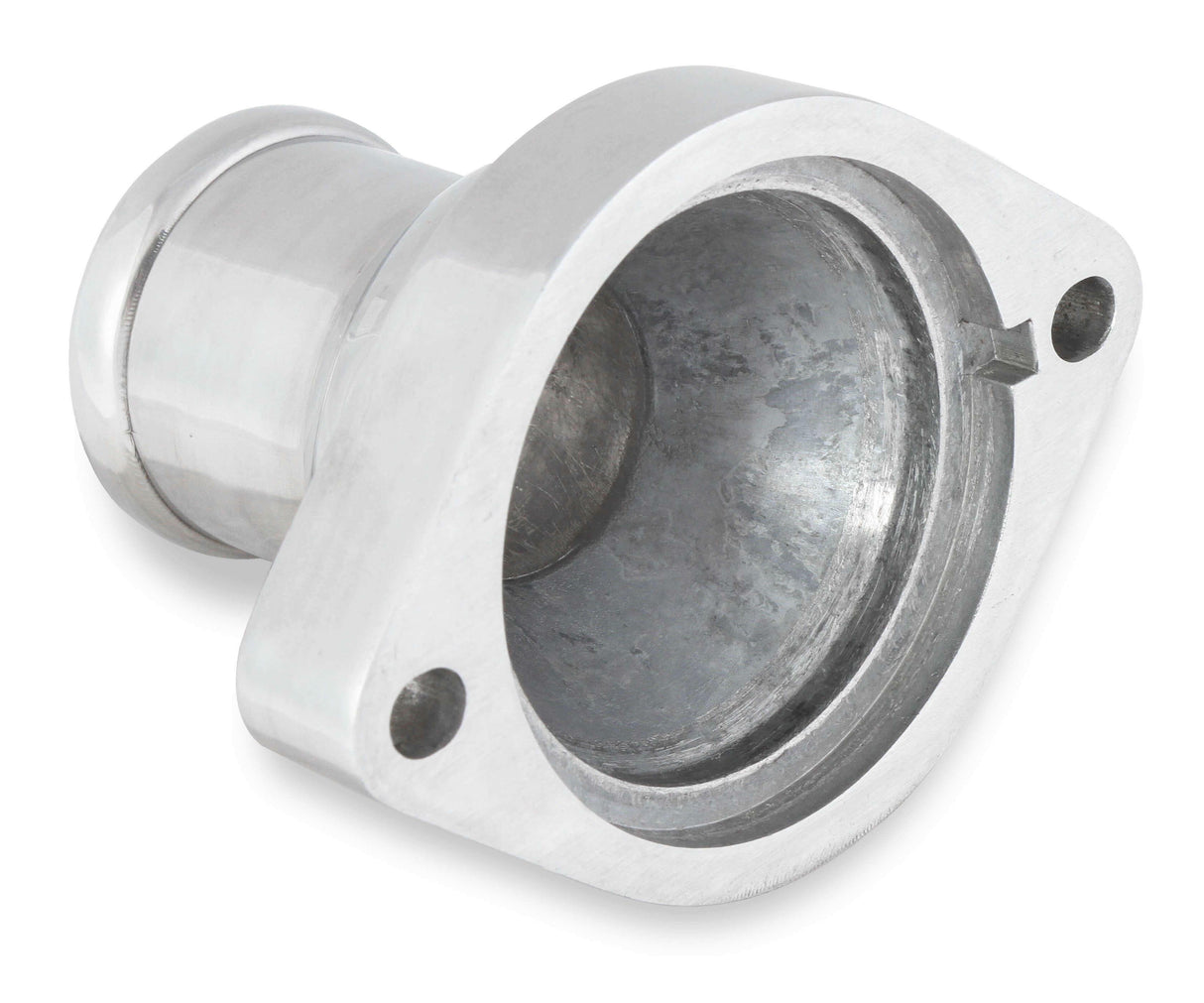 Mr. Gasket GM LS water neck straight polished finish 2671NA LS engine Chevy black aluminum 2493