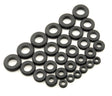 Mr. Gasket grommet assortment rubber package of 30 black 3706