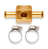Mr. Gasket in line fuel pressure gauge adapter aluminum 2975