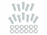 Mr. Gasket intake manifold bolt set hex head Chevy zinc aluminum 955G