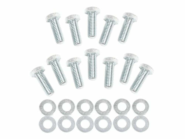 Mr. Gasket intake manifold bolt set hex head Chevy zinc aluminum 955G