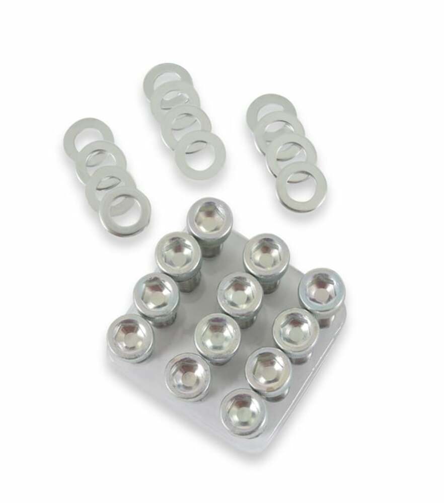 Mr. Gasket intake manifold bolt set socket head Chevy zinc aluminum steel 956G