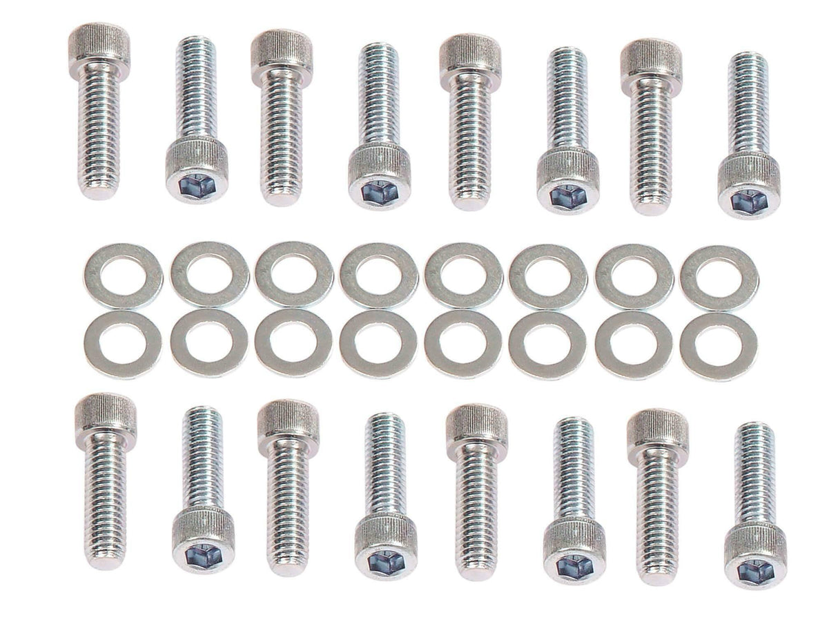 Mr. Gasket intake manifold bolt set socket head Chevy zinc aluminum steel 957G