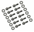 Mr. Gasket intake manifold bolt set super flanged head 6080MRG Chevy black aluminum 2493