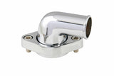 Mr. Gasket O ring style chrome water neck 90 degree Chevy polished aluminum 9142G