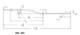 Mr. Gasket oil dipstick and tube Ford chrome polished steel 6920