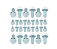 Mr. Gasket oil pan bolts 6087MRG Ford zinc steel 2493