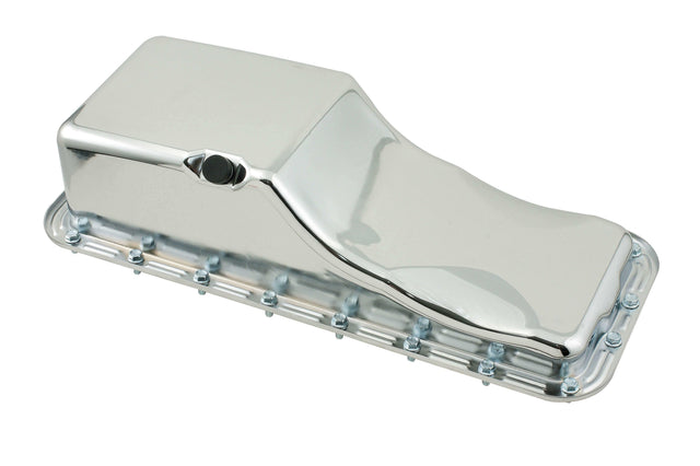 Mr. Gasket oil pan chrome Ford steel 9432