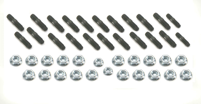 Mr. Gasket oil pan stud kit Chevy black zinc steel 6316