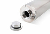 Mr. Gasket overflow tank 3 inch diameter 10 inch height polished stainless steel 9133