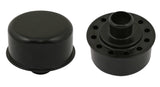 Mr. Gasket push on breather flat black 9810BP Chevy 22 inch diameter chrome 2493