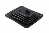 Mr. Gasket shifter boot small 3 1/2 inch X 4 1/2 inch chrome black rubber 9648