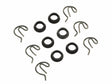 Mr. Gasket shifter bushing kit steel clips and bushings 11 2493