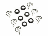 Mr. Gasket shifter bushing kit steel clips and bushings 11 2493