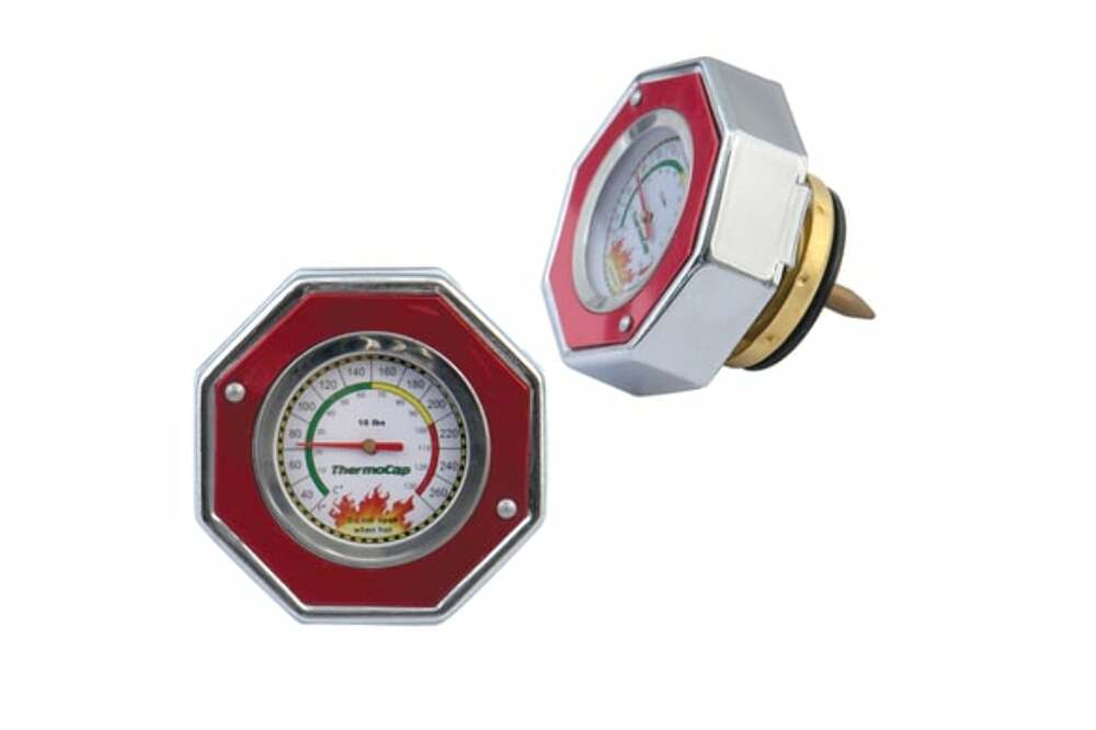 Mr. Gasket thermocap 16 PSI red Ford Chevy 2471R