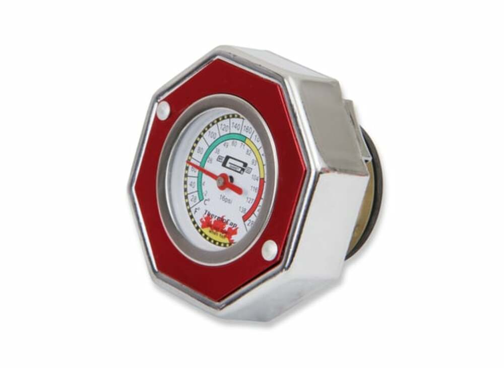 Mr. Gasket thermocap 16 PSI red Ford Chevy 2471R
