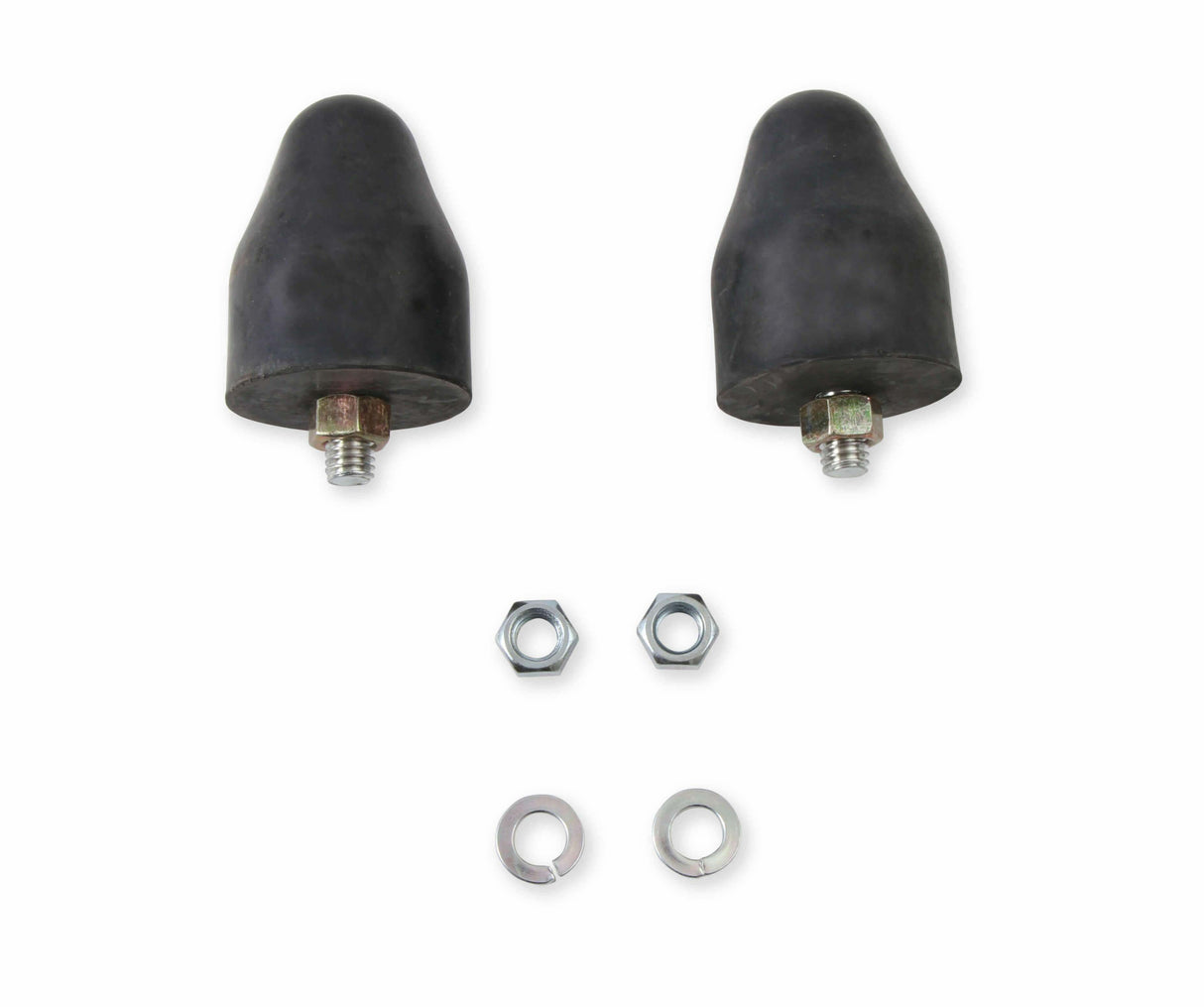 Mr. Gasket traction bar snubbers black rubber 1608