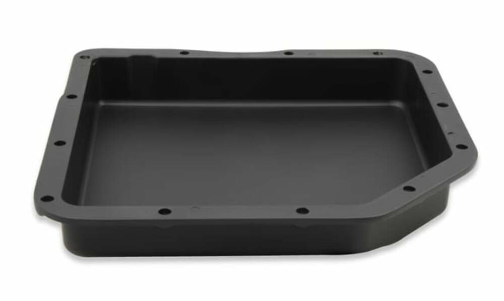 Mr. Gasket transmission oil pan black aluminum 9795BMRG Chevy steel 2493