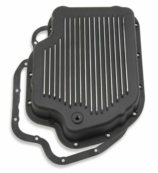 Mr. Gasket transmission oil pan black aluminum 9796BMRG Chevy steel 2493