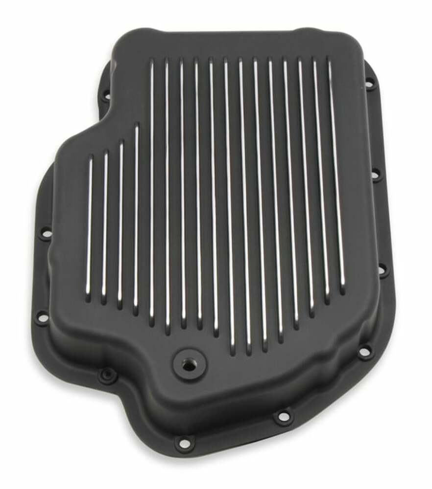 Mr. Gasket transmission oil pan black aluminum 9796BMRG Chevy steel 2493